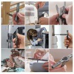 Bomivoi 42 in 1 Magnetic Screwdriver Set, DIY Ratchet Screwdriver Set, Multi Bit Magnetic Drive Set with Detachable Ratchet Handle, Portable Compact Repair Tool Kit for Furniture Computer Bicycle Gray