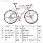 EUROBIKE Road Bike,21 Speed Bicycle with Disc Brake,700C Wheels Road Bikes for Men or Women,54cm Frame for Adult Cycling Bicycle…(Aluminium Rims 1, 54cm)
