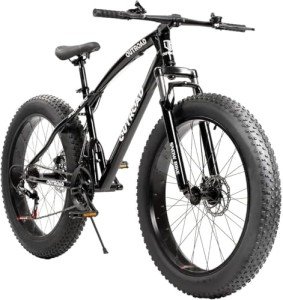 Outroad 26” Fat Tire Mountain Bike, 21 Speed