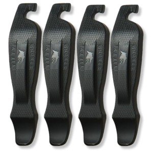50 Strong Bike Tire Levers – Set of 4 Ultra-Strong Tire Spoons with Easy-Grip Interlocking Design – Made in USA – Essential Bicycle Repair Tool Brand
