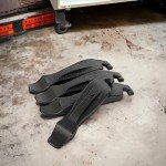 50 Strong Bike Tire Levers – Set of 4 Ultra-Strong Tire Spoons with Easy-Grip Interlocking Design – Made in USA – Essential Bicycle Repair Tool Brand