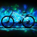 DANCRA Bike Lights LED Bicycle Frame Light for Night Riding, 2.62ft×2 Waterproof Strip Light Battery Powered with RGB Color, Bright Decoration Lights for Scooter,Trike,Bike Lighting Accessories