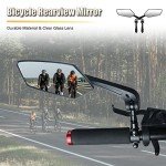 Handlebar Bike Mirror, HD Blast-Resistant, Adjustable Rotatable Rearview Bicycle Mirror (2PCS) (Fan)