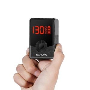 ACRUNU 130PSI Mini Electric Bike Pump with LED Display – Portable Rechargeable Air Pump for Bicycle, Motorcycle, Basketball (Schrader & Presta Valve), Auto Stop, Overheat Protection