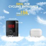 ACRUNU 130PSI Mini Electric Bike Pump with LED Display – Portable Rechargeable Air Pump for Bicycle, Motorcycle, Basketball (Schrader & Presta Valve), Auto Stop, Overheat Protection