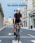 ROCKBROS Bike Helmet Mirror 5.5cm HD Mirror, Flexible Frame, Detachable Design, MTB Helmet Mirror for Bicycle Cycling Helmet, Bike Accessoires