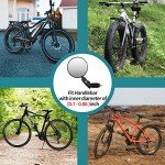 Bike Mirror, 2 Pcs 360˚ Rotatable Bar End Bicycle Mirrors for Handlebars, Wide Angle Convex Bike Mirrors Handlebar Rearview Mirror Bike Mirrors for Handlebar End Mount Mountain Road Adult Bike Cycling