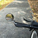 RYANGO Bar End Bicycle Mirrors, 2 Pack Adjustable Round HD Bike Rear View Mirrors for Road & Mountain Bikes