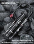 Tiakia Mini Bike Floor Pump with Gauge 220psi High Pressure Compact Bike Pump Aluminum Tire Pump Portable Bicycle Air Pump fits Schrader Presta Valve Hand Pump for Road Mountain Bike Balls