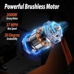 Tuttio Electric Dirt Bike Teens Adults Electric Bike 48V 21AH Removable Battery with Hydraulic Brakes (21AH Dirt Bike)
