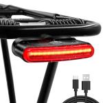 G2FS LITH 150 lm Rechargeable Bike Tail Light, IPX6 Waterproof Bicycle Rear Cycling 220° Wide Visible Safety Flashlight, 5 Light Mode for Adult Kid Men Women Road Mountain Accessories for Night Ride