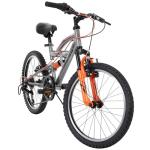 Huffy Valcon 20" Boy's Mountain Bike, Ideal for Ages 5-9, Rugged and Durable Design, Full Suspension, 6 Speed, Adjustable, Twist Grip Shifting, Sturdy and Durable, Kickstand Included, Easy to Assemble