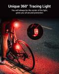 Magicshine SEEMEE 200 V3.0 USB C Rechargeable Bike Tail Lights,200 Lumens Max Output,360° Visibility Bicycle Lights, Smart Brake Sensor IPX6 Waterproof Rear Bike Lights 5 Modes for Road Urban Cyclists