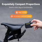 Tiny Pump Bike Pump with Gauge Portable Ultra-Mini 120PSI Electric Bicycle Pump Type-C Rechargeable Battery，Auto Stop, with Presta and Schrader Valve AT1PRO