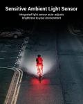 Magicshine SEEMEE 200 V3.0 USB C Rechargeable Bike Tail Lights,200 Lumens Max Output,360° Visibility Bicycle Lights, Smart Brake Sensor IPX6 Waterproof Rear Bike Lights 5 Modes for Road Urban Cyclists