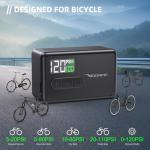 VEEAPE Tiny Pump Mini Bike Tire Pump - Max 120PSI Portable Electric Bicycle Pump - Type-C Rechargeable Battery Air Pump - Bicycle Inflator with Presta and Schrader Valve for E-Bikes & Various Bicycles