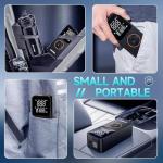 Tire Inflator Portable Air Compressor-Air Pump 20000mAh & 150PSI Cordless Electric for Car, Motorcycle, Bike, Ball, with Tire Gauge Pressure, Dual-Use Type (Black)