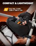 Auxbeam Tiny Bike Pump with Gauge, 120PSI Electric Bicycle Pump with Presta and Schrader Valve, Bike Pump Portable for Road Bike, City, MTB, EBike and Sports Balls