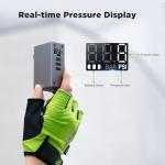 AIRBANK Mini Bike Pump with Gauge, Pocket 2 PRO, 120 PSI Electric Bicycle Pump Portable, Rechargeable Bike Air Pump for Road Bike, Mountain Bike, Sports Balls for Schrader & Presta Valve