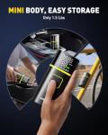 AUXITO Tire Inflator Portable Air Compressor - 150PSI 1Min Fast Inflate Air Pump for Car Tires with Tire Pressure Gauge, LED Flashlight, Portable Tire Inflatores for Car, Sedan, Motorcycle, Bike, Ball