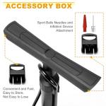 Hycline Bike Floor Pump with Gauge: 160 PSI High Pressure Bicycle Pumps - Durable Air Pump Fits Presta & Schrader Valve - Inflator for Road MTB Tire, Ball, Balloon, Inflatables - Black