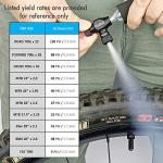 BriskMore CO2 Inflator Kits with 5 X 16g CO2 Cartridges for Bike Tires, Presta and Schrader Valve Compatible, Bike Tire Pump for Mountain and Road Bicycles, Included Insulated Sleeve