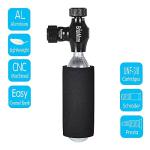 BriskMore CO2 Inflator Kits with 5 X 16g CO2 Cartridges for Bike Tires, Presta and Schrader Valve Compatible, Bike Tire Pump for Mountain and Road Bicycles, Included Insulated Sleeve