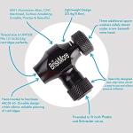 BriskMore CO2 Inflator Kits with 5 X 16g CO2 Cartridges for Bike Tires, Presta and Schrader Valve Compatible, Bike Tire Pump for Mountain and Road Bicycles, Included Insulated Sleeve