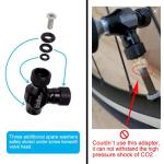 BriskMore CO2 Inflator Kits with 5 X 16g CO2 Cartridges for Bike Tires, Presta and Schrader Valve Compatible, Bike Tire Pump for Mountain and Road Bicycles, Included Insulated Sleeve