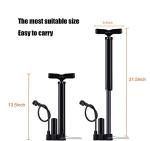 VIMILOLO Bicycle Pump, Bike Floor Pump Inflator for Presta and Schrader Valve Portable Tire Pumps for Ball Bike Pumps