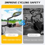 MAIYIS Bike Mirror for Handlebar – 2 Pcs HD Ajustable 360° and Rotatable Safe Rearview Bicycle Mirror, Easy Installation, Suitable for Mountain Bikes, E-bike, Bicycle, Scooter, Motorcycle