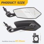 MAIYIS Bike Mirror for Handlebar – 2 Pcs HD Ajustable 360° and Rotatable Safe Rearview Bicycle Mirror, Easy Installation, Suitable for Mountain Bikes, E-bike, Bicycle, Scooter, Motorcycle
