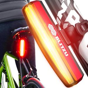 BLITZU 2025 Cyborg 200T Bike Lights Taillight USB-C Rechargeable LED Rear Bicycle Light for Night Riding, Cycling Safety Reflector Accessories, Powerful Back Light for Men, Women, Kids