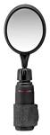 Schwinn Deluxe Bicycle Mirror, Black, Adjustable Stem for Customized Angle, Velcro Strap for Universal Fit on Any Handlebar, Bicycle Mirror Handlebar Mount