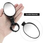 QWORK Bike Mirrors, 2 Pack 360-Degree Rotatable Handlebar Mirrors for Safe Cycling, Cycling Rear View Mirror