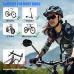Diyife Bike Mirror, [Long Arm] 2 Pcs HD Wide Angle Large Bicycle Mirrors for Handlebars, 360°Adjustable Anti-shake Bicycle Rear View Mirror, Bike Accessories for Ebike Scooter Mountain Road Bike