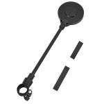 QWORK Bike Mirror Handlebar Mount, 2 Pack Adjustable Rotatable Rear View Mirror with Wide Angle Lens, for Mountain & Road Bikes (Black)