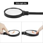 QWORK Bike Mirror Handlebar Mount, 2 Pack Adjustable Rotatable Rear View Mirror with Wide Angle Lens, for Mountain & Road Bikes (Black)