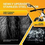 ROCKBROS Bike Mirrors for Handlebars HD Blast-Resistant Bicycle Mirror for Ebike 360 Degree Adjustable Bike Rear View Mirror Easy to Install Left