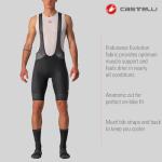 CASTELLI Cycling Endurance 3 Bibshort for Road and Gravel Biking l Cycling - Black - Large