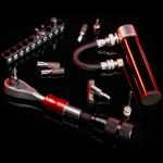 WINFAVO Bike Repair Tool Kit with Mini Pump & 10 Magnetic Bits - Alloy Multitool for Bicycle, MTB, Road Cycling - Portable Multifunction Tool Set Include Tire Inflator for Presta/Schrader Valves