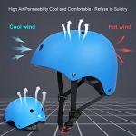 Glaf Toddler Helmet 2-4 Years Kids Bike Helmets for 2-8 Years Old Baby Girls Boys Multi-Sport Helmet Adjustable Skateboard Bicycle Helmet Lightweight 2 Sizes for Toddler to Youth (Blue, Small)