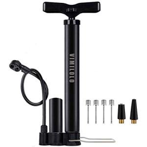 VIMILOLO Bicycle Pump, Bike Floor Pump Inflator for Presta and Schrader Valve Portable Tire Pumps for Ball Bike Pumps
