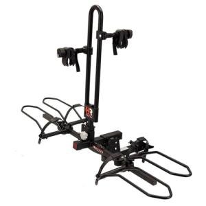 Hollywood RV Rider Hitch Bike Rack for 2 E-Bikes up to 80 lbs Each - Premium Electric Bike Rack for RV, Fifth Wheel, Flat Towed Vehicle - Durable for Standard and Fat Tire Bikes