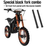 Tuttio Soleil01 Electric Dirt Bike for Teens Adults with Black Suspension Fork, Soleil01 BF Electric Bike with 48V 21AH Removable Battery, 14"/12" Fat Tire for Off Road Mountain, UL Certificate