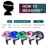 GLAF Baby Bike Helmet Toddler Helmets for 1 Year Old and up Infant Girls Boys Multi Sport Adjustable for Scooter Bicycle Kids Youth Child Skateboard Safety Cycling (XS, Flower)