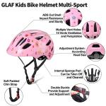 GLAF Baby Bike Helmet Toddler Helmets for 1 Year Old and up Infant Girls Boys Multi Sport Adjustable for Scooter Bicycle Kids Youth Child Skateboard Safety Cycling (XS, Flower)