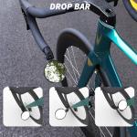 BriskMore Bike Bar End Mirror for Scooter Electric Bikes - HD Glass Convex Lens Rearview Mirror, Safe Cycling, Easy to Install 1PC