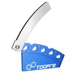 GegonC Bike Brake Pad & Rotor Alignment Tool for Hydraulic Disc Brakes, CNC Aluminum Alloy + 304 Stainless Steel, Foldable Design, Caliper Adjustment Tool, Blue