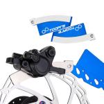 GegonC Bike Brake Pad & Rotor Alignment Tool for Hydraulic Disc Brakes, CNC Aluminum Alloy + 304 Stainless Steel, Foldable Design, Caliper Adjustment Tool, Blue